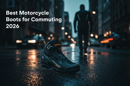 Best motorcycle boots for commuting Australia New Zealand 2026 — Castiron Ride ShiftCast urban commuter