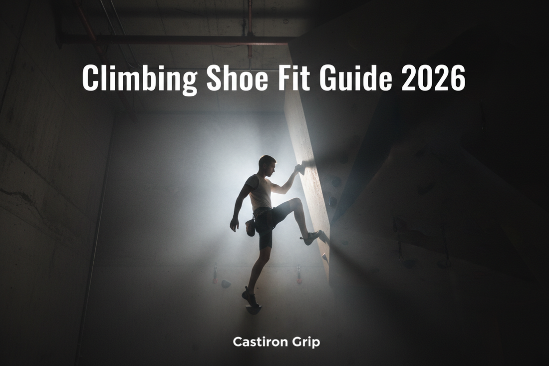 Climbing Shoe Fit Guide 2026 — How Tight Should Climbing Shoes Be — Castiron Grip UK