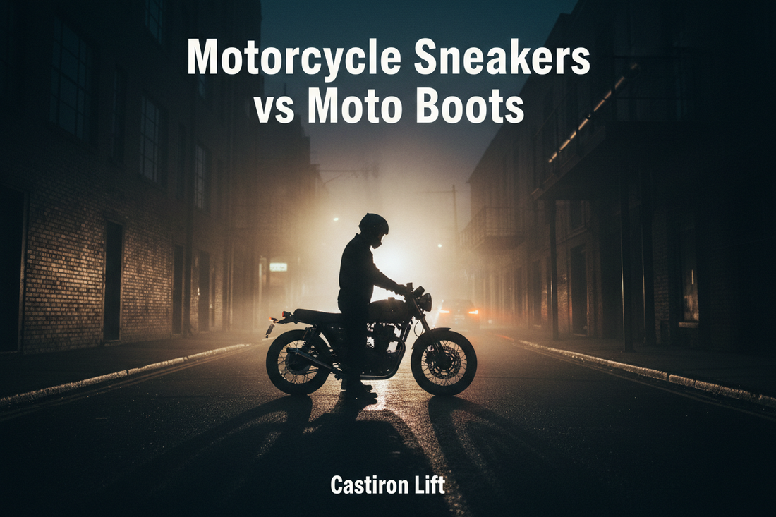 Motorcycle Sneakers vs Moto Boots: Complete Comparison 2026