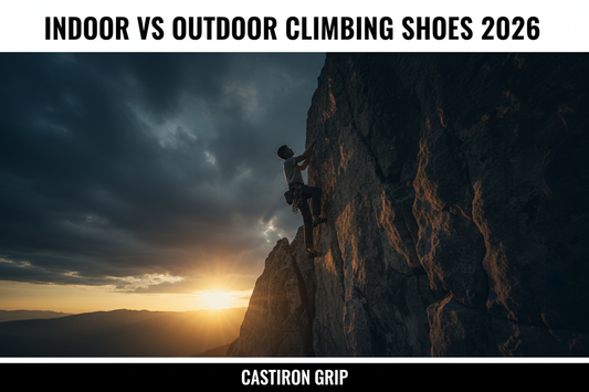 Indoor vs Outdoor Climbing Shoes 2026 — Castiron Grip Australia & New Zealand Guide