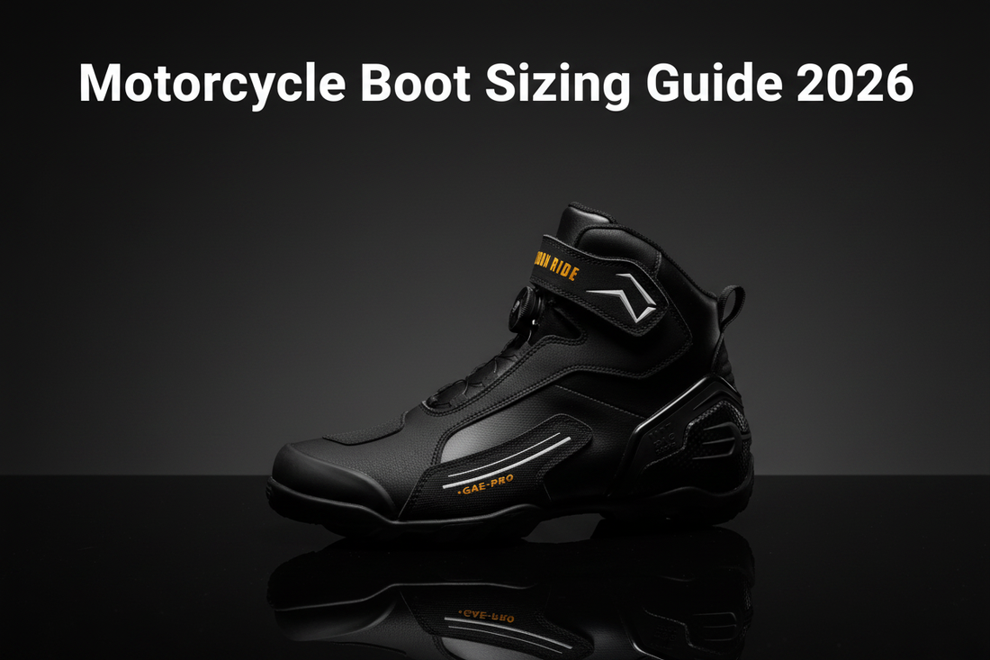 Motorcycle boot sizing guide 2026 — Castiron Ride IronRider USA Canada