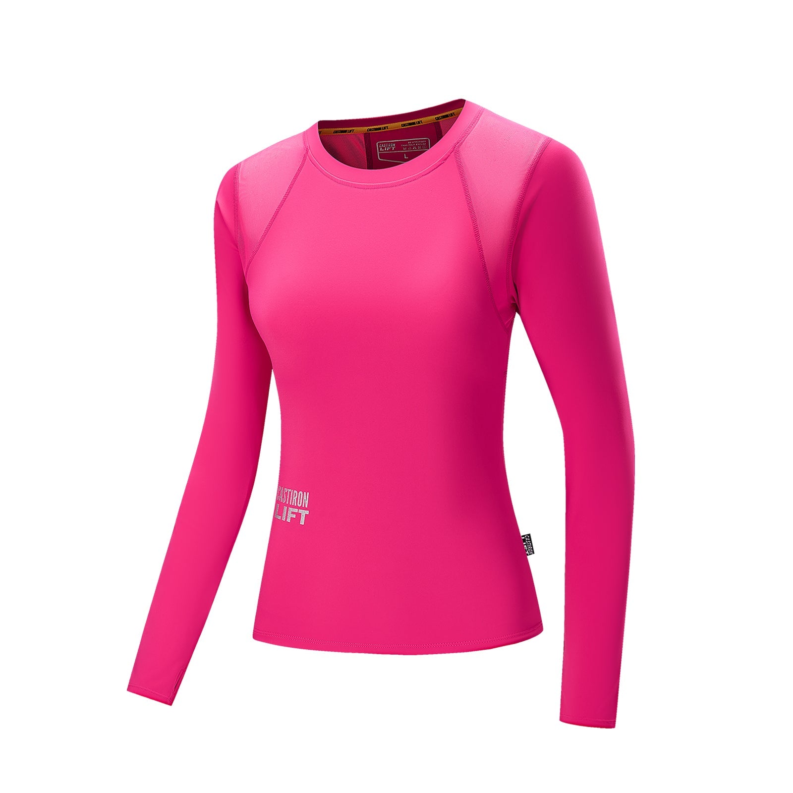 Castiron Lift Elevate seamless long sleeve top, front view