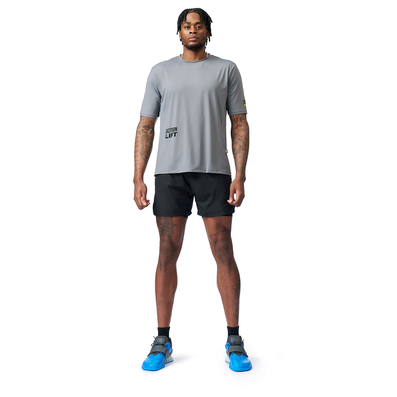 Castiron Lift Sweat Conqueror T-shirt bundle, green and gray set