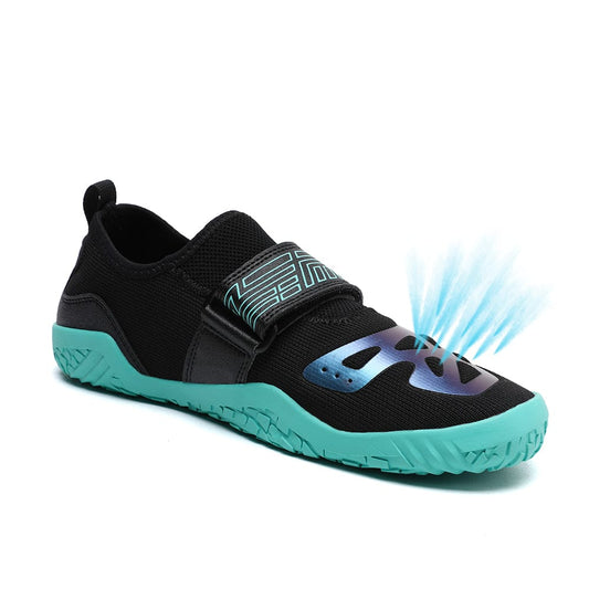 Castiron Lift TurboLifter 1 unisex deadlift shoe, black green colorway side view