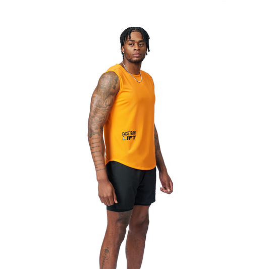 Castiron Lift performance T-shirt bundle, orange 3-tee set