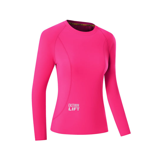 Castiron Lift seamless long sleeve top, front view 1