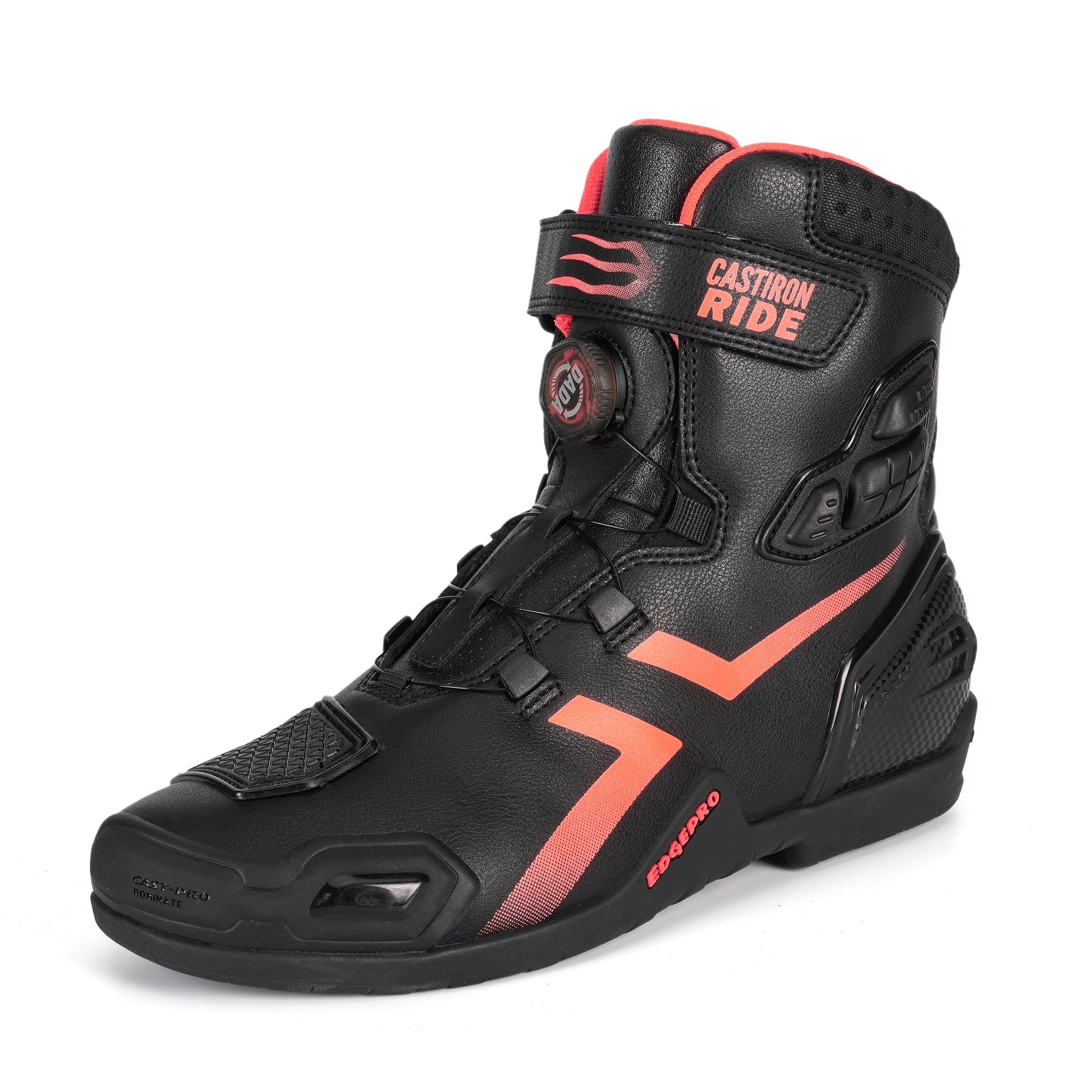 Castiron Ride ShiftCast motorcycle performance boot, side view
